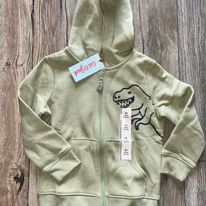 Cat & Jack Light Green Dinosaur Hoodie